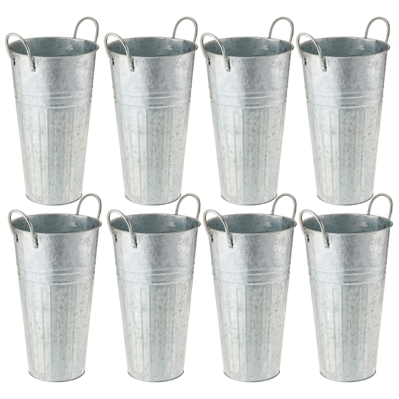 8 Pack: 16" Galvanized French Bucket by Ashland®